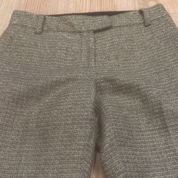 Gold Pants Diane Von Furstenberg Metallic Holiday - Picture 2 of 7